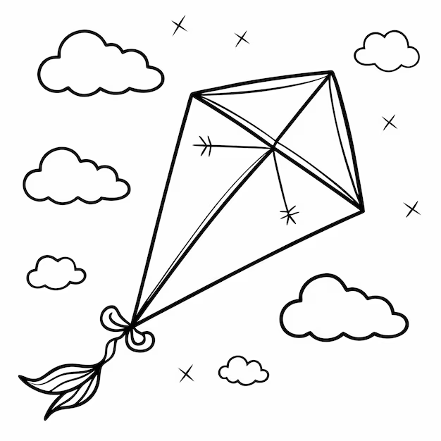 Herbst Drachen über den Wolken