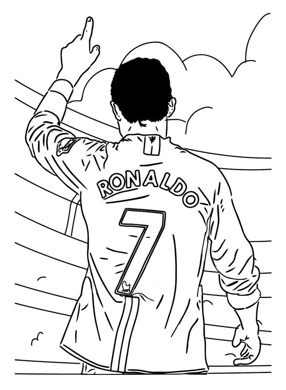 Cristiano Ronaldo von hinten
