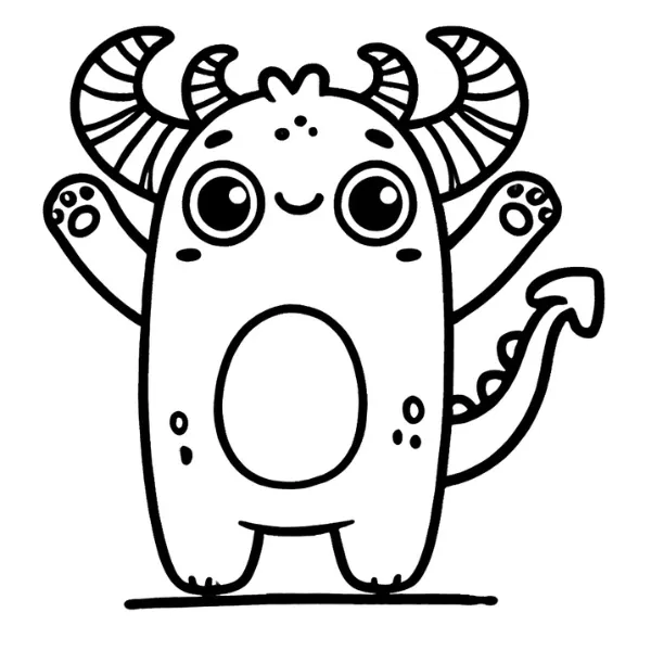 Glückliches Monster