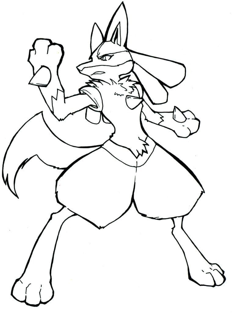 Lucario im Wald