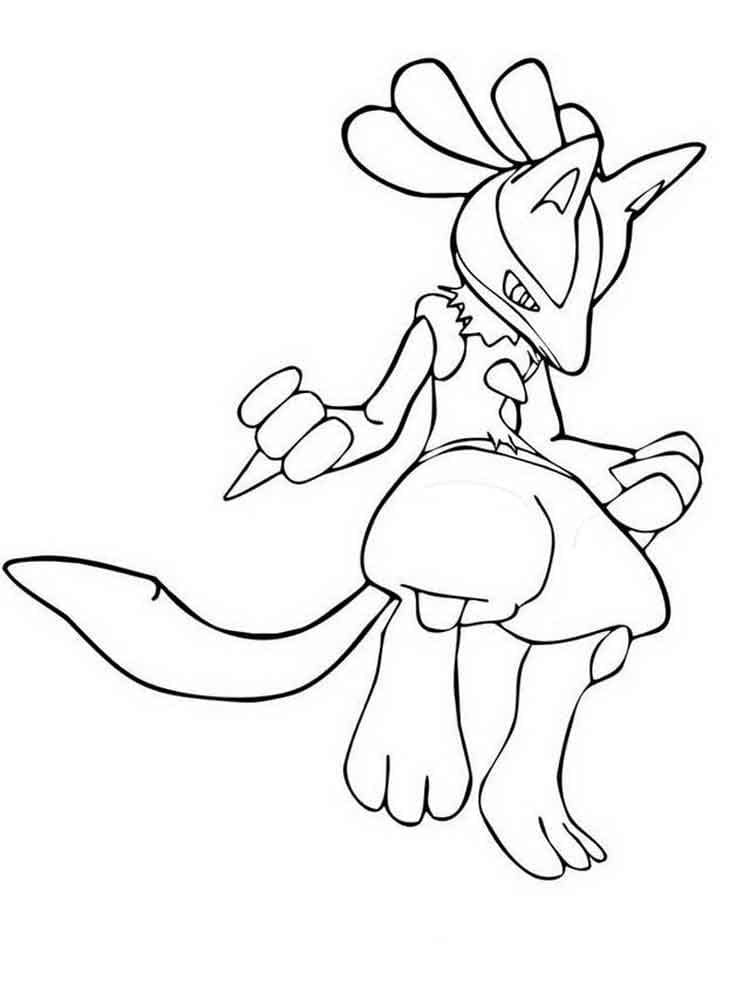 Lucario im Pokémon-Kampf