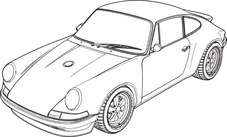 Porsche 911 von der Seite