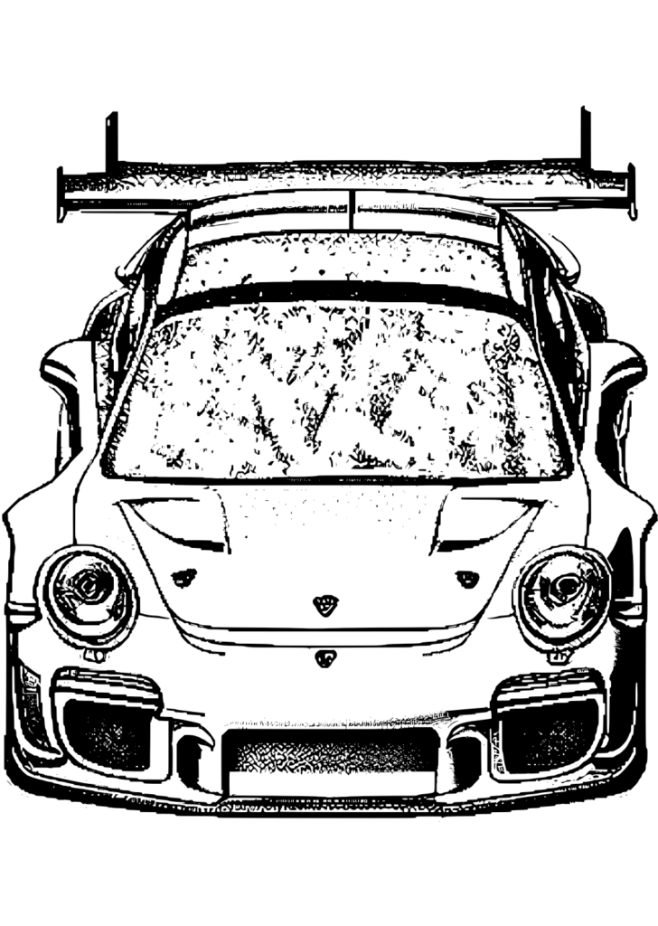 Porsche 911 von oben gesehen