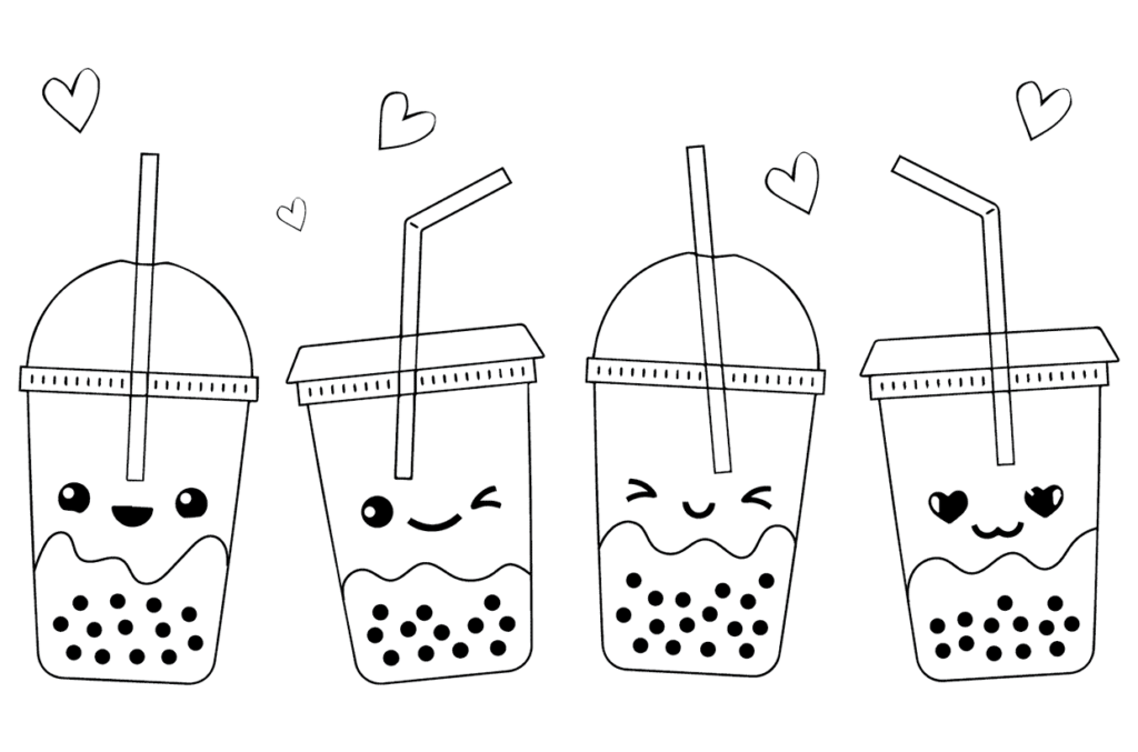 4 Bubble Tea Freunde